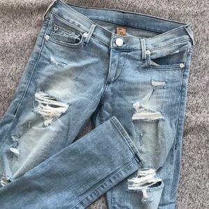 True religion ripped jeans